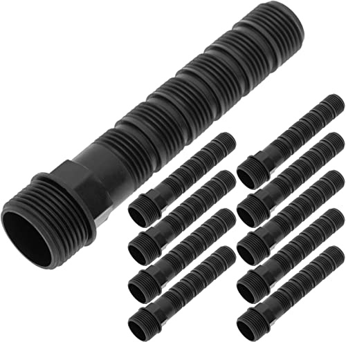PrimeMatik - Pack de 10 Unidades Bobina Recortable Rosca Hembra 1/2-3/4 Pulgadas Color Negro