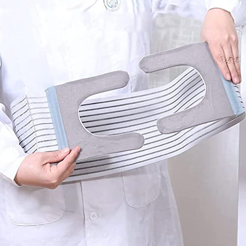 BDXZJ Stoma-Hernien-Stützgürtel, Atmungsaktives Bauchband, Verstellbare Atmungsaktive Öffnung Stoma-Gürtel Unisex X-Large