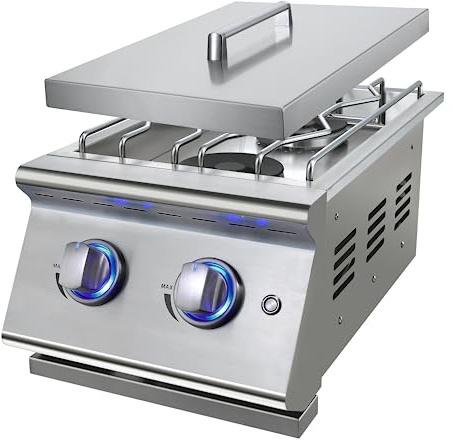 Livory Drop-in Side Burner for Outdoor BBQ Grill Island
