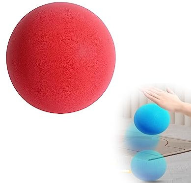 LUCKKY Silent Basketball, Uncoated High-Density Foam Ball with Mute, Unbeschichteter Schaumstoffball, Trainings Basketbal, Indoor &Outdoor Sponge Ball Playground Ball Dodge Ball (25CM, Rot)