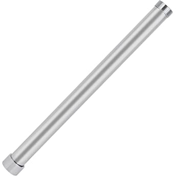 Yosoo Health Gear Shower Arm Extension 30cm, G3/4 Thread Shower Head Extender, Solid Copper Extension Pipe for Fixed Shower Head Bathroom Accessory