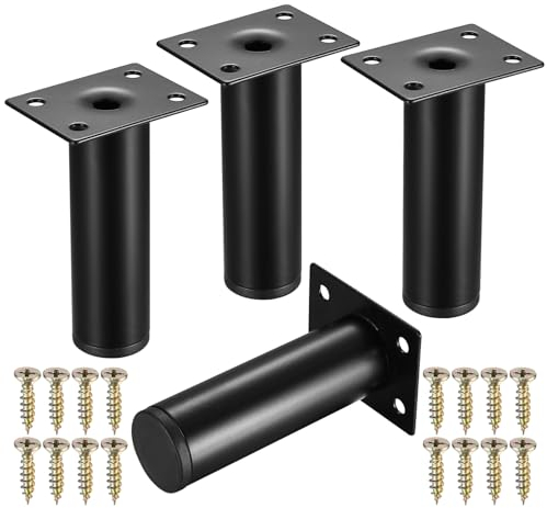 Gambe per Mobili, Piedini Regolabili 10cm, per Armadi, Divani, Tavoli, Sostitutive, per Sedie, Armadietti, Cassetti, Comodino