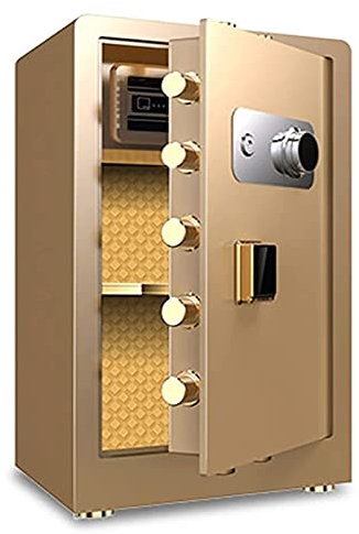 Safes Feuerfeste Diebstahlsicherung für Zuhause, Büro, Hotel, schwerer Stahl mit Schlüsseln – Schmuckkassette, Geldkassette (Farbe: Schwarz, Größe: 80 x 40 x 45 cm)