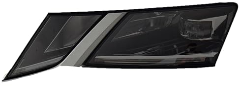 SsssAxzz Auto Scheinwerfer Folie,für Skoda Octavia 2017 2018 2019,Autoscheinwerfer-Schutzfolie Anti-Kratz-Folie Transparenter TPU-Aufkleber,Blackened