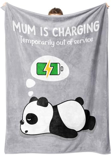 Leebbsin Gifts for Mum, Mum Birthday Gifts- Soft Cute Blanket- Fun Gift for Mother from Daughter/Son, Valentines/Mothers Day/Birthday Presents for Mother Mummy Stepmum, 60x50