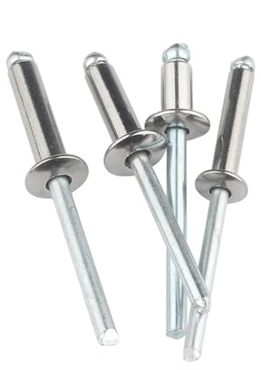 Nieten, 50x M2.4 M3.2 M4 M5 M6.4 304 Edelstahl Blindniete Pop Rundkopf Dekoration Nagelniete Auspuffniete Pop Pull Nieten(M6.4 X 13mm)
