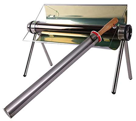 Fornello solare portatile per fornello solare, forno solare per campeggio ed escursionismo, griglia da 1,5 l, in acciaio inox senza fumo, forno solare pieghevole 150-300 ℃
