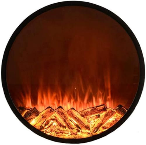Electric Fireplace Wall Mounted Electrical Fire Suite With 5 Flame Colour Effect Remote Control 220V-240V 100 * 100CM