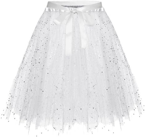 GFPGNDFHG Dirndl Tüllrock Damen Tutu Festliche Kleider Für 50s Kurz Ballet Tanzkleid Tütü Zauberer Kostüm Kinder Vintage Karneval Übergröße Kellnerin Bauchtanz