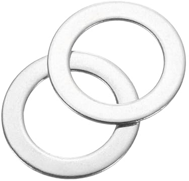 QUARKZMAN 80 Stück Runde Unterlegscheiben M10 x 16 x 0.1 mm, 304 Edelstahl Dichtscheiben Silber Beilagscheiben Set, O Ring Flache Dichtungsringe für Schrauben Muttern Gewindestange