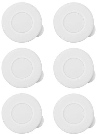 6 tapas de silicona reutilizables para botellas de leche, cubiertas de sellado de silicona de grado alimenticio para un almacenamiento y uso seguros