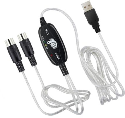 SUPVOX Cavo Midi Usb Da Collegamento Per Tastiera Cavo Di Modifica Musicale Adattatore Per Tastiera Connettore