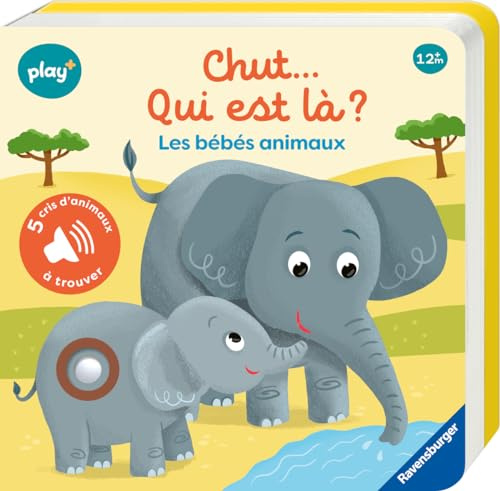 Ravensburger Play+ - Livre Sonore Bébé Cherche Et Trouve - Chut… Qui Est Là ? Bébés Animaux - Sons Interactifs Dès 1 An - 13099034