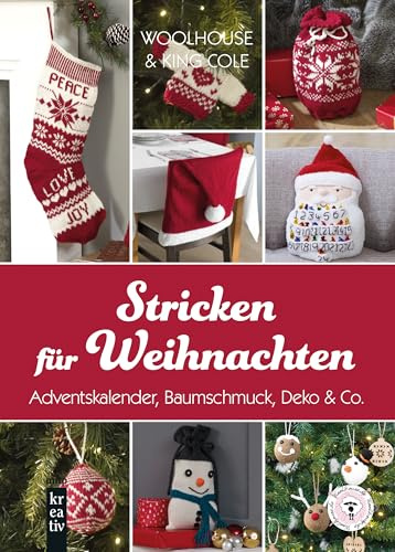 Stricken für Weihnachten: Adventskalender, Baumschmuck, Deko & Co.