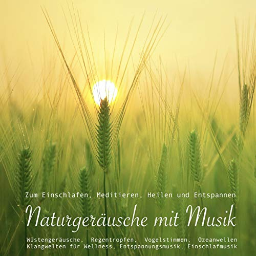 Naturgeräusche mit Musik zum Einschlafen, Meditieren, Heilen und Entspannen: Wstengeräusche, Regentropfen, Vogelstimmen, Ozeanwellen