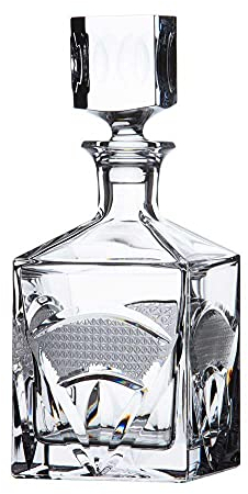 ARNSTADT KRISTALL Carafe à whisky Mon Plasir (25 cm) en cristal soufflé à la bouche – poli à la main – Fabriqué à la main en Allemagne