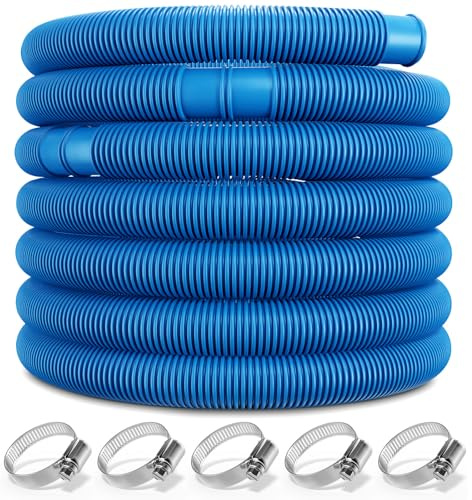 Monzana® Manguera Flexible de Piscina 6m Diámetro 38mm Tubo Limpiafondos Bombas de Filtro Mantenimiento Azul