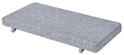 MICUSHION 30 x14 inch Piano Bench Cushion for Indoor Shoe Storage Non Slip Picnic Bench Pad for Kitchen Dining Table Seat, Light Grey