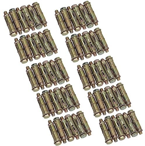M8 8 mm x 60 mm Spreizschraube für Mauerwerkhülsen-Anker, Befestigung, 60 Stück