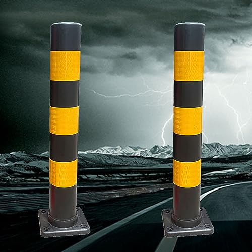 coni stradali paletti delimitazione/dissuasore pa Dissuasore di sicurezza in plastica, palo di barriera rosso e bianco da 2/4 pezzi con base rimovibile, barriera di parcheggio portatile for la gestio