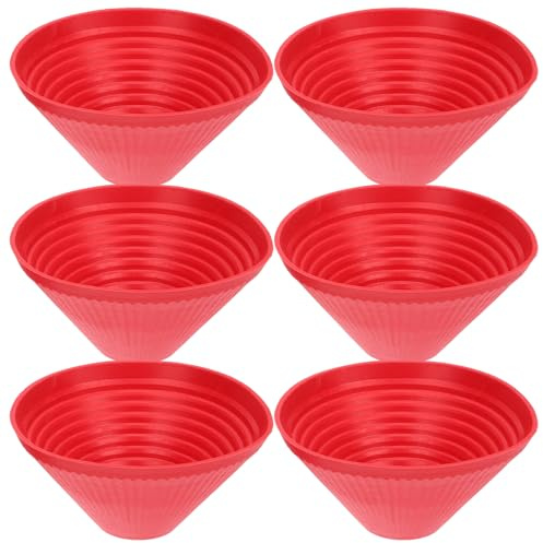 HOMSFOU 6 Stück Jar Gripper Silikon Öffner Sleeve 3.74X3.74X2.17In Rutschfest Gummi Mehrzweck Flaschenöffner Für Senioren Haushalt Küche