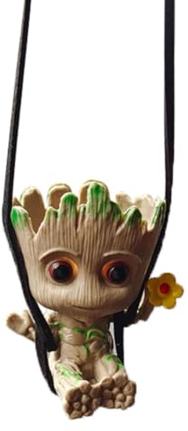 ZKTSRY Groot Pendentif pour rétroviseur de voiture, arbre oscillant, accessoires de miroir de voiture, décoration de bureau à suspendre, micro paysage, cadeau d'anniversaire romantique (style 3)