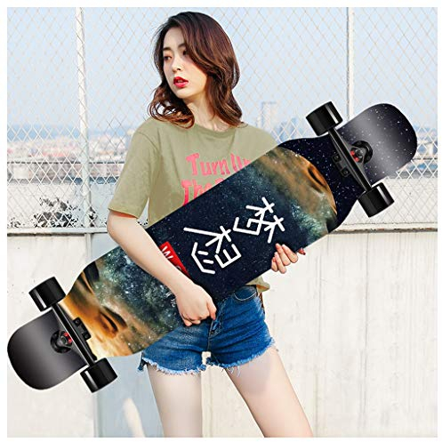 42 Zoll Lange Boards Skateboard für Mädchen Jungen, Skateboards Premium Longboard Skateboard für Cruising Freestyle Downhill Dancing Skate Board Cruiser für Teenager Erwach