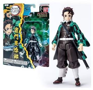 Bandai Ultimate Legends HD - Figura de acción Demon Slayer 12 cm - Tanjiro Kamado - Licencia Oficial Demon Slayer - Figura articulada Tanjiro - Juguete Infantil de 4 años y + - VE88961
