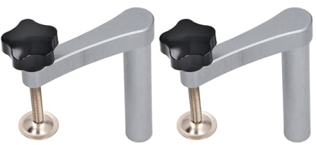 Bench Dog 2PCS 0.8in 20mm Holdfast Dog Hole Clamp, Adjustable MFT Table Stainless Steel Hold Down Clamps for Woodworking Tools