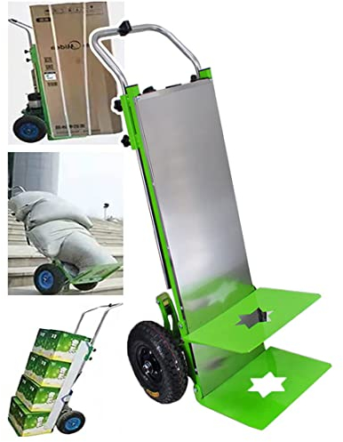CRBUDY Elektrischer Handwagen zum Treppensteigen, elektrischer Treppensteigerwagen, arbeitssparender Sackkarren, leiser bürstenloser 800-W-Motor, 48-V-24-A-/36-A-Lithiumbatterie, Modell B