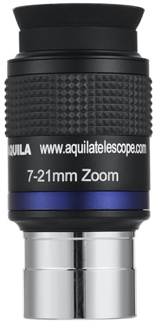 Solinder Cet oculaire zoom entièrement métallique 7-21 est un oculaire télescopique haute résolution, oculaire entièrement métallique zoom 7-21 pouces, grossissement élevé, accessoire pour télescopes
