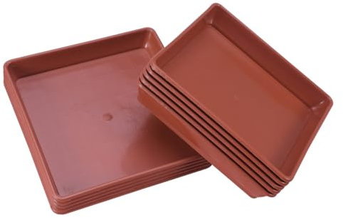 Kisangel Lot de 10 Soucoupes pour Plantes Et Plateaux Dégouttage pour Plantes en Pot Pots Et Plateaux De Bonsaï