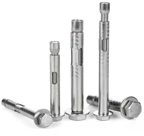 5Pcs Expansion Screw Bolts, Stainless Steel Expansion Sleeve, M8*70mm Anchor Bolts, For Wall