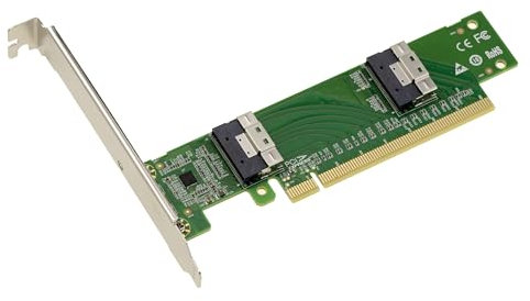 KALEA-INFORMATIQUE Scheda controller adattatore SFF-8654 8i PCIe 4.0-2 Slim SAS per SSD NVMe M2 M3 U2 U3 o schede PCIe