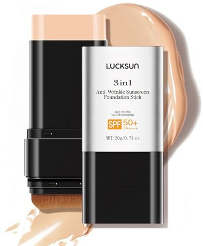 Foundation Stick mit Pinsel,3-in-1 Feuchtigkeitsspendender Concealer Foundation Make Up, SPF 50+,Leichte Textur für alle Hauttypen