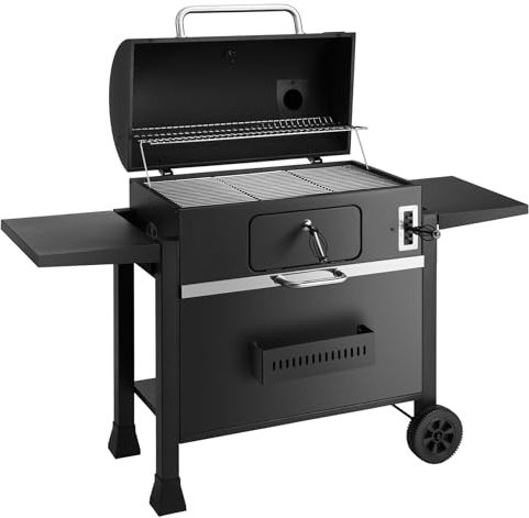 KCT XXL Charcoal BBQ Grill Extra Large Smoker Barbecue Coal Adjustable Ash Tray