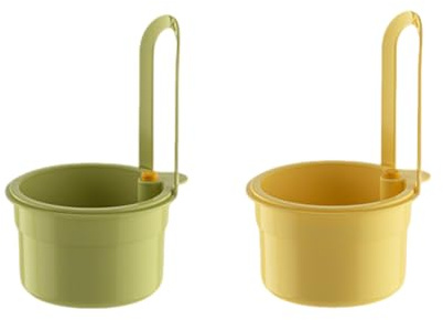 Verstellbarer Waschbecken Filterablage Wasserhahn, Abtropfkorb zum Einhängen am Wasserhahn, Schwammhalter Spülbecken mit Feinmaschigem Filter, Multifunktionaler Gemüse Obst Waschen Nudelsieb (2 PCS A)