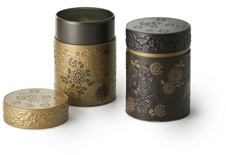 Eigenart Case Yumiko 2er Set Metalldose rund mit Drehverschluss und einer Füllmenge von 500g, YU115158