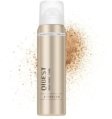 KYDA AirBrush Self Tanning Mist, Instant Quick Dry Formula Body Glow Bronzer Self Tan Mousse Spray for Face and Body, Vegan Cruelty Free-Light Brown