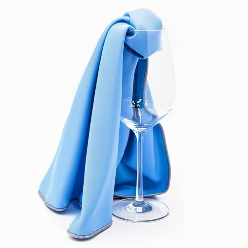 SOSOLOVE Bayeta Microfibra, 3 Paños de Limpieza de Vidrio Reutilizables, Multiuso, Absorción, Sin Pelusa Suaves, Lavable, para la Limpieza Vaso Taza, para el Hogar, Cocina, Ventanas, 40 x 50 cm