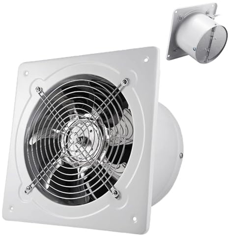 AISINILALAO Ventilatore di Ventilazione del Seminterrato di Ventilazione Montato A Parete di Scarico di Finestra 60W 2800 RPM Ventilatore Industriale Ad Alta velocità del Vento (8 Pollici),220v