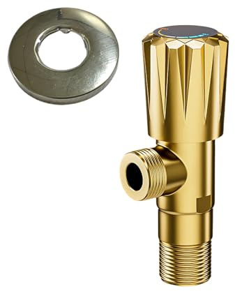 Ottone 1/2 Angolo di Girata Valvole di Arresto Bagno Alta Flussi Acqua Caldo/Fredda Stop Valvole di Controllo di Controllo Doccia