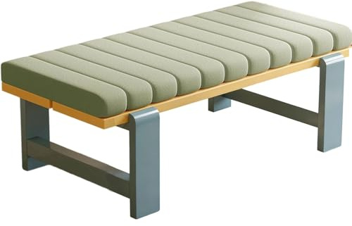 VEAI Cojín para Banco Interior/Exterior con Cremallera - 120/180/100/75/150 cm x 35/40 cm - Antideslizante para Ventanas de Zapatero, Bahía, Jardín, Sillas Largas, Columpios(Gris Oscuro,120x45x5cm)