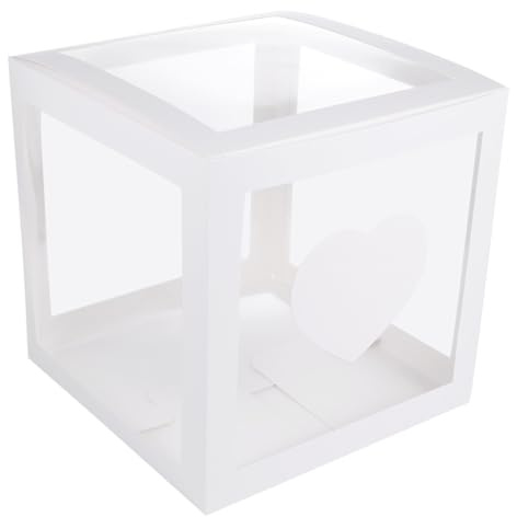 Generisch Transparente Ballonbox aus Hartfaser mit Pvc Wiederverwendbar und Einfach Faltbar für Kinderparty Dekoration und Geschenkverpackung