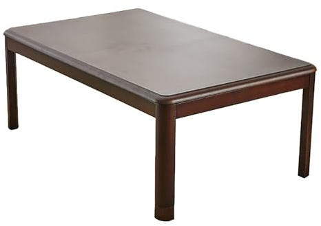 Kchsdool Kotatsu Heater Table, Solid Wood Low Floor Dining Desk & Energy-Efficient Electric, Japanese Style Warming for Living Room, Gaming & Work(Brown,120cm)