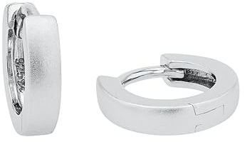 Amor Creolen 925 Sterling Silber Unisex Damen Herren Ohrschmuck, Kommt in Schmuck Geschenk Box
