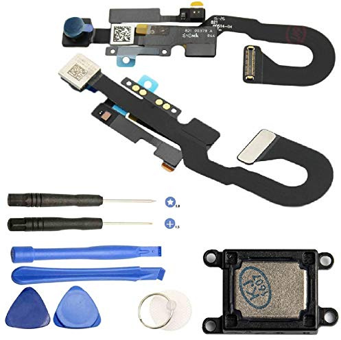 iReplaceParts Front Camera & Ear Speaker For iPhone 7 (4.7) With Proximity Sensor Ambient Light Sensor & Siri Microphone With FREE Tool Kit 821-00514-A