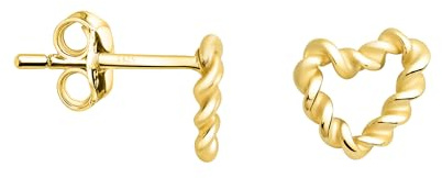SOFIA MILANI - Damen Ohrringe 925 Silber - Herz Ohrstecker