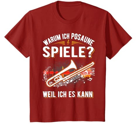 Warum ich Posaune spiele Weil ich es kann Posaunist T-Shirt