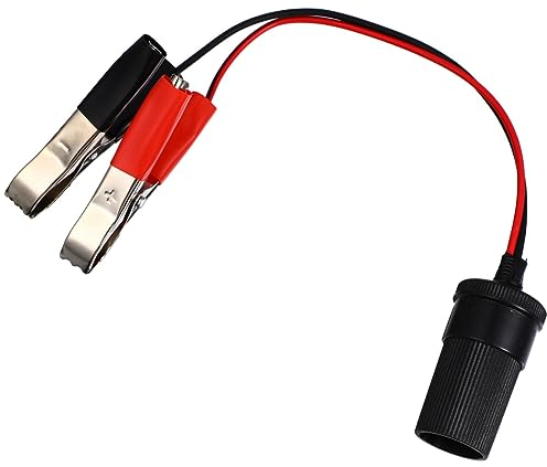 Gatuida Autobatteriekabel Batterie Krokodilklemmen, ZigarettenanzüNder VerläNgerungskabel 12v, Batterie Anschlusskabel, Autobatterie Klemmen